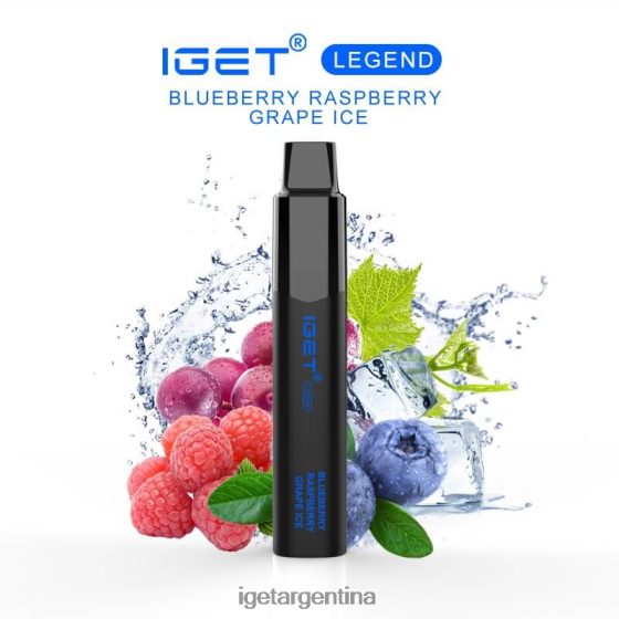 IGET Bar Online leyenda - 4000 inhalaciones arándano frambuesa uva hielo J60FFH659