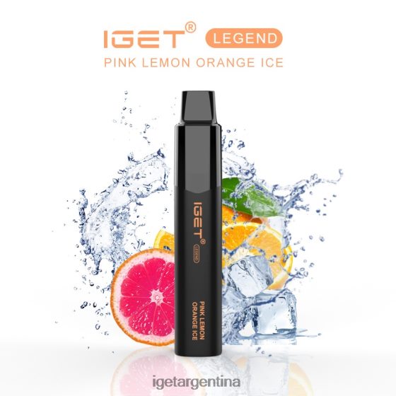 IGET Bar Online leyenda - 4000 inhalaciones hielo de naranja limón rosa J60FFH629