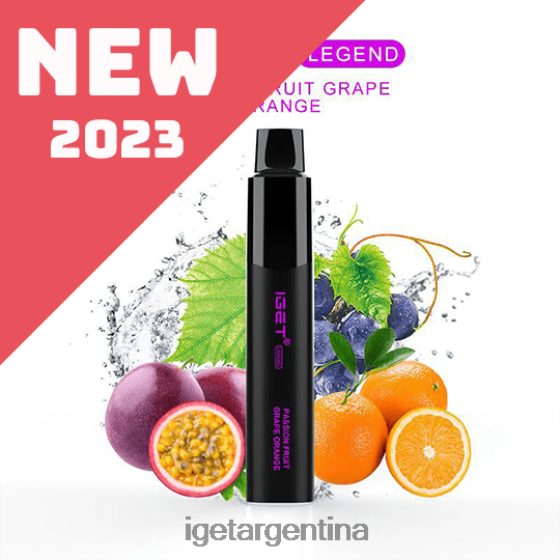 IGET Vape Online leyenda - 4000 inhalaciones maracuyá uva naranja J60FFH648