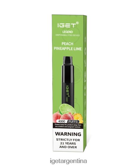 IGET Vape Argentina tengo leyenda durazno piña lima J60FFH190