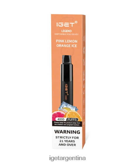 IGET Vape tengo leyenda hielo de naranja limón rosa J60FFH192