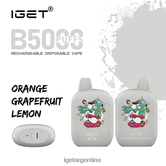 IGET Sale obtener b5000 naranja pomelo limón J60FFH319