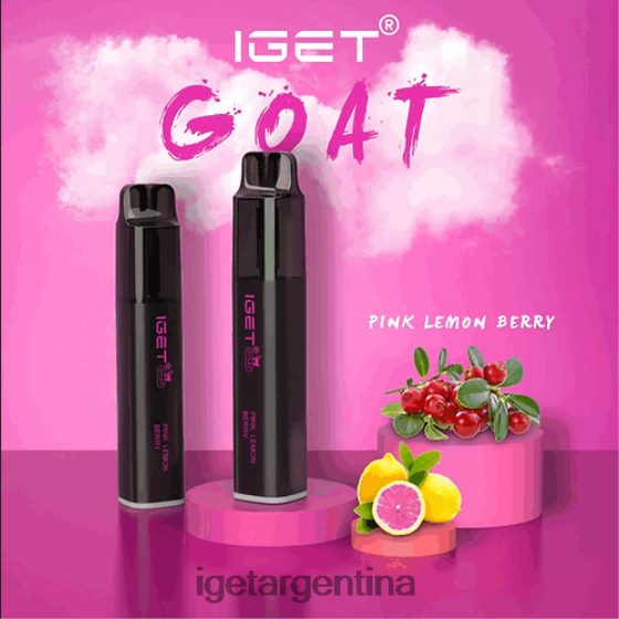 IGET Vape cabra - 5000 inhalaciones baya de limón rosa J60FFH566