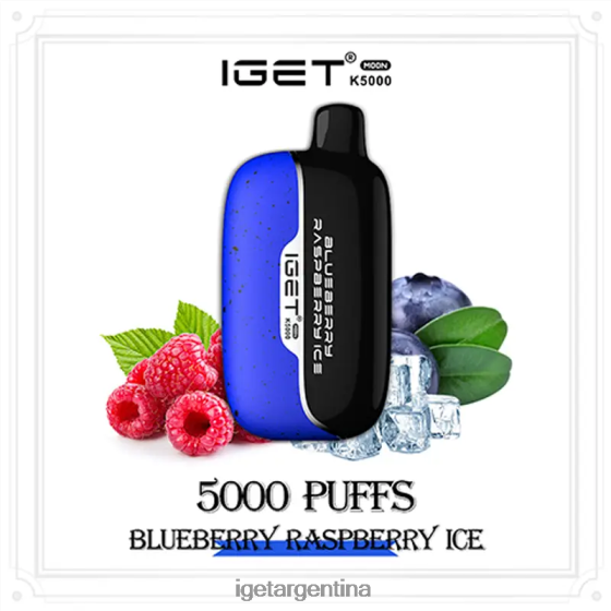 IGET Online luna 5000 inhalaciones hielo de frambuesa y arándanos J60FFH213