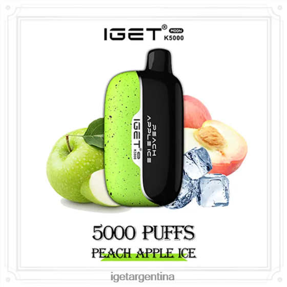 IGET Shop luna 5000 inhalaciones hielo de manzana y durazno J60FFH217