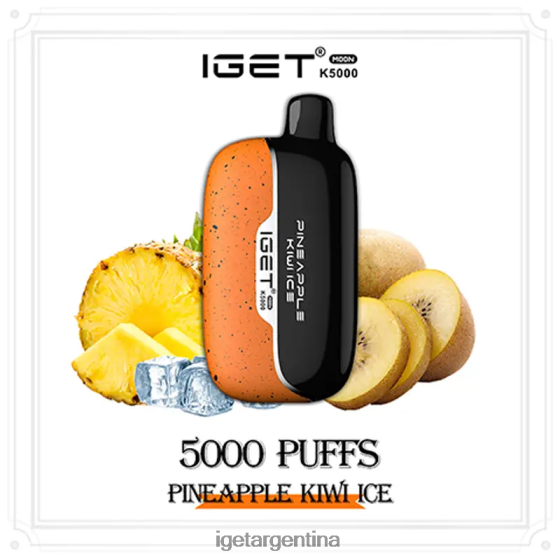 IGET Vape Online luna 5000 inhalaciones hielo de piña y kiwi J60FFH224