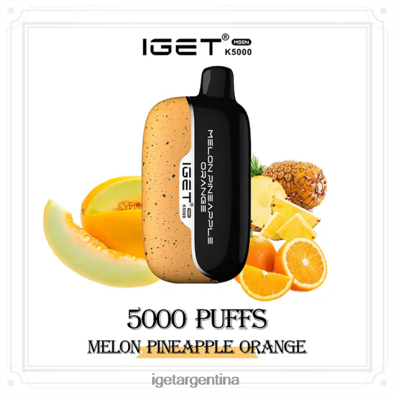 IGET Online luna 5000 inhalaciones melón piña naranja J60FFH223