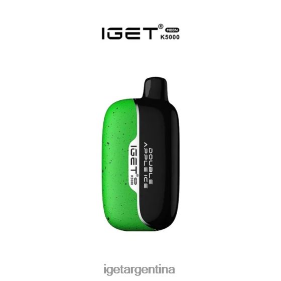 IGET Vape luna - 5000 inhalaciones doble hielo de manzana J60FFH546