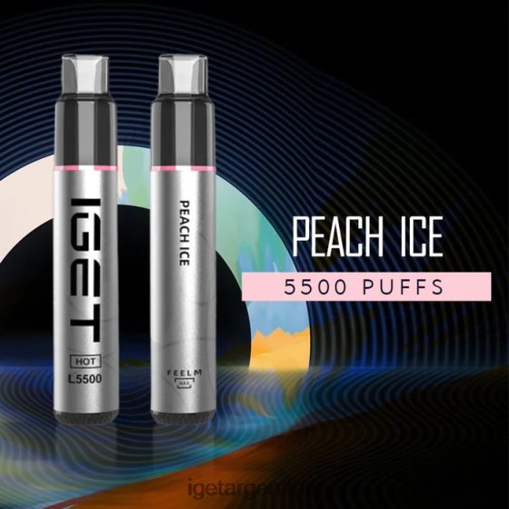 IGET Bar Me calenté - 5500 inhalaciones hielo de durazno J60FFH445
