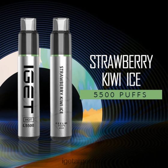 IGET Sale Me calenté - 5500 inhalaciones hielo de fresa y kiwi J60FFH583