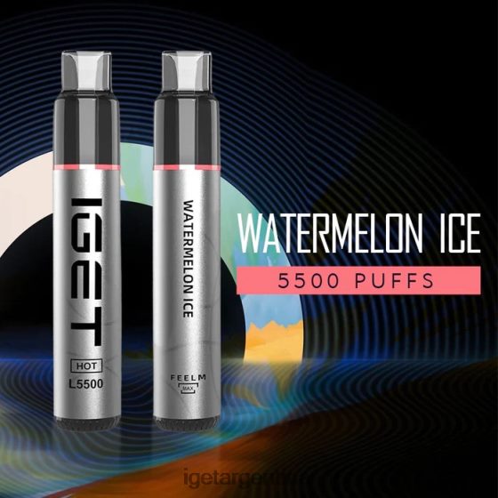 IGET Vape Me calenté - 5500 inhalaciones hielo de sandia J60FFH536