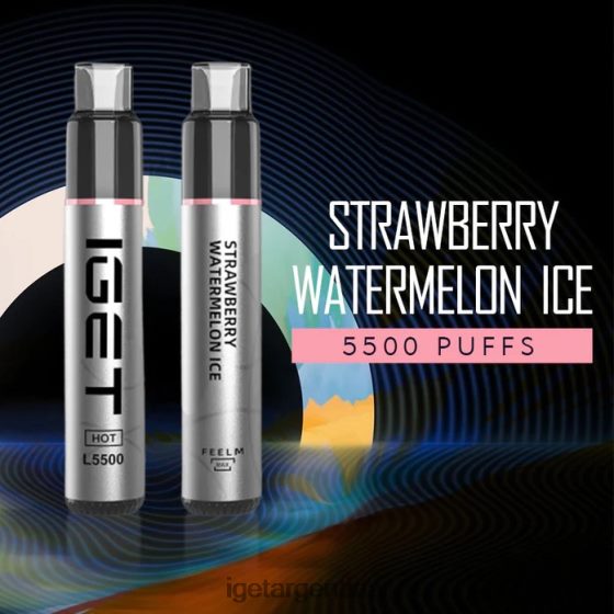 IGET Bar Me calenté - 5500 inhalaciones hielo de sandia fresa J60FFH635