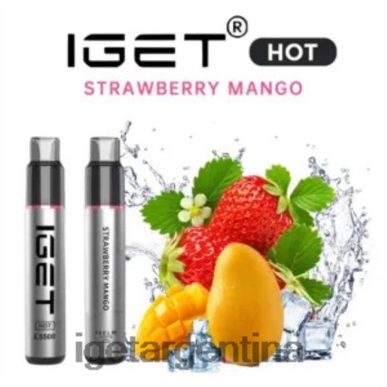 IGET Vape Me calenté - 5500 inhalaciones mango fresa J60FFH556
