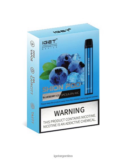 IGET Vape Online 3 x shion hielo de arándanos J60FFH4
