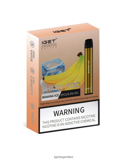 IGET Vape 3 x shion hielo de plátano J60FFH2