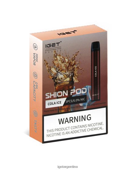 IGET Vape Argentina tengo shion hielo de cola J60FFH10