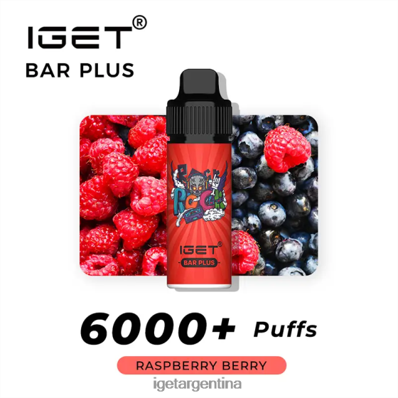 IGET Sale barra plus 6000 caladas baya de frambuesa J60FFH249