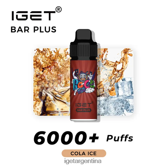 IGET Vape barra plus 6000 caladas hielo de cola J60FFH232