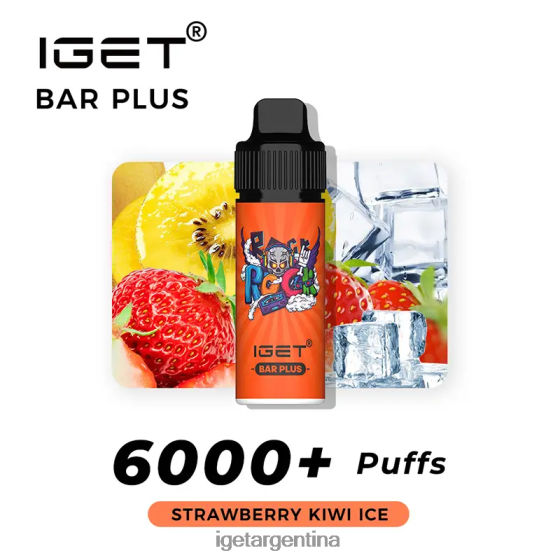 IGET Bar barra plus 6000 caladas hielo de fresa y kiwi J60FFH241