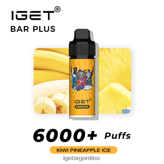 IGET Vape Online barra plus 6000 caladas hielo de kiwi y piña J60FFH234