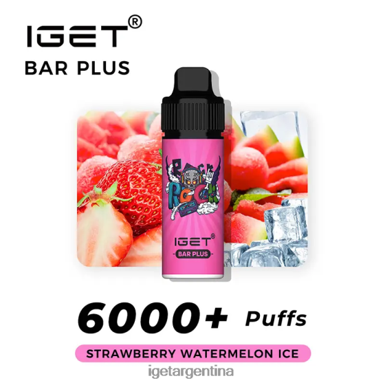 IGET Vape barra plus 6000 caladas hielo de sandia fresa J60FFH242