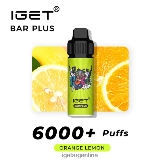 IGET Bar Shop barra plus 6000 caladas naranja limon J60FFH238