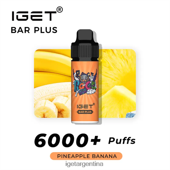 IGET Sale barra plus 6000 caladas plátano piña J60FFH239