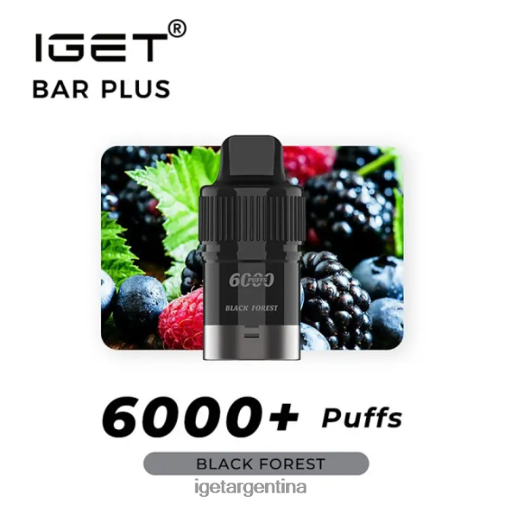 IGET Bar Online barra plus pod 6000 inhalaciones bosque Negro J60FFH265