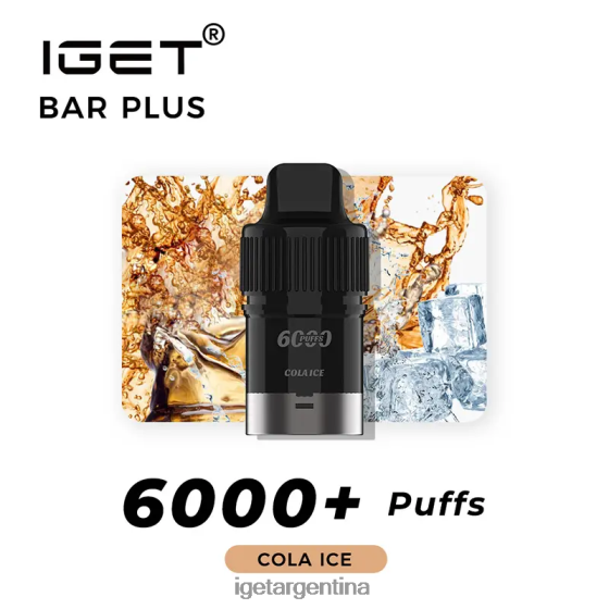 IGET Online barra plus pod 6000 inhalaciones hielo de cola J60FFH263