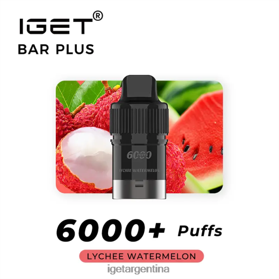 IGET Bar Online barra plus pod 6000 inhalaciones sandia lichi J60FFH255