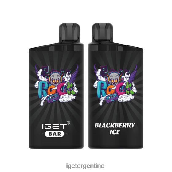 IGET Vape Online barra sin nicotina 3500 inhalaciones hielo de mora J60FFH387