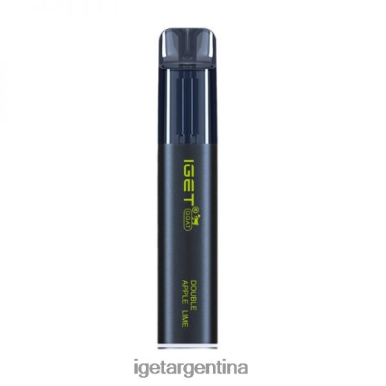 IGET Shop cabra sin nicotina 5000 inhalaciones lima manzana doble J60FFH367